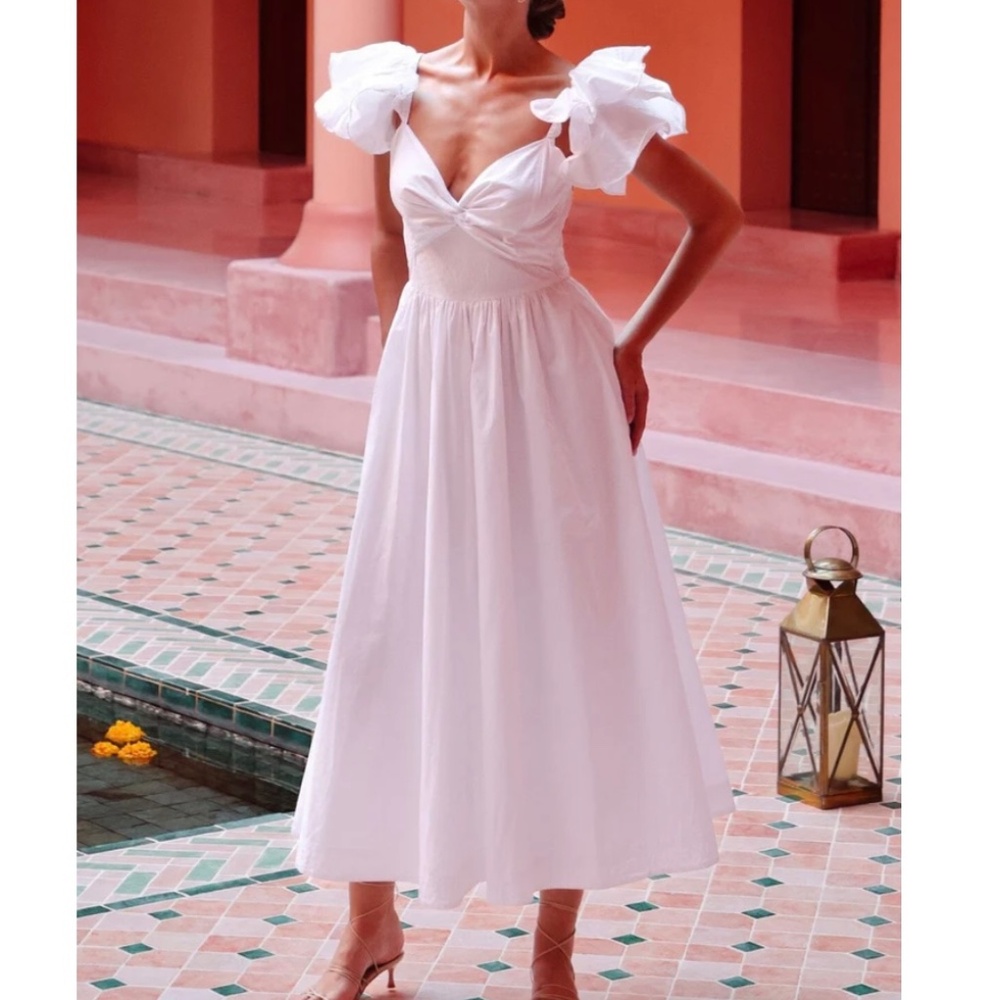 Cleobella Pasha Dress Size Small in White - Perfect Condition, Worn One Time